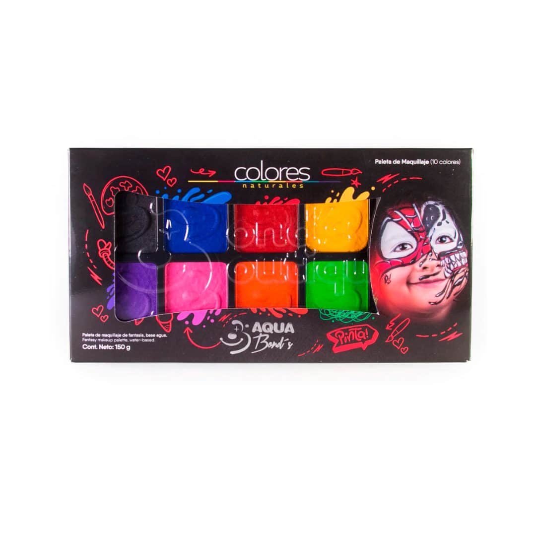 Paleta Mate 10 Colores Basicos AQUA BONDS - Imagen 2