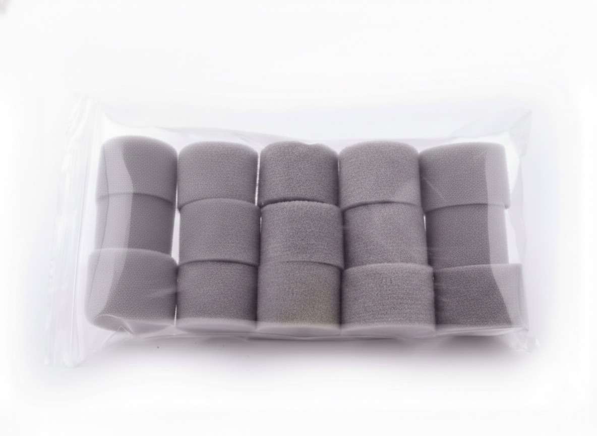 Paquete de esponja gris redonda (15 piezas)